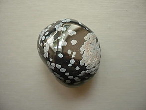 Minerály - Troml. - obsidián vločkový 27 mm, č.47f - 15845033_
