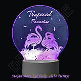  - 3D dotyková lampa s diaľkovým ovládaním - TROPICAL PARADISE - 15843639_