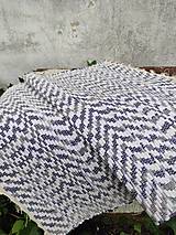 Úžitkový textil - Ručne tkaný behúň na stôl, prestieranie,obrus, 45x100 cm - 15845379_