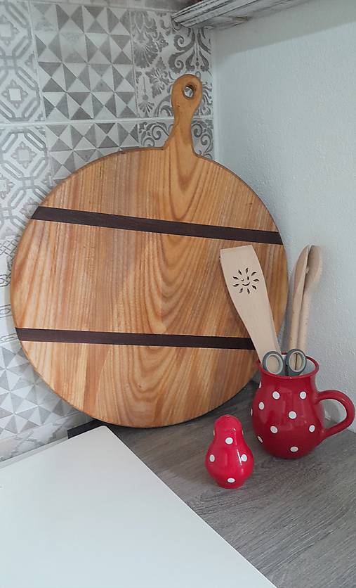 Dekorácie - Okrúhly lopár  - 15847012_