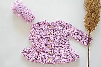 Detské oblečenie - Romantický Merino svetrík ružový - 15846589_