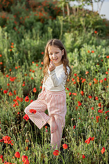 Detské oblečenie - Nohavice dievčenské STRIPES - 15845359_