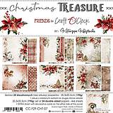 Papier - Scrapbook papier Christmas Treasure 8x8 - 15847361_