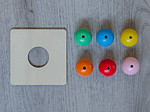 Hračky - Montessori drevená vkladačka 3v1 (Ružová) - 15847997_