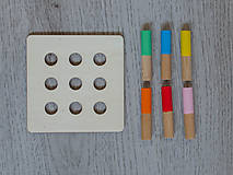Hračky - Montessori drevená vkladačka 3v1 (Ružová) - 15848001_
