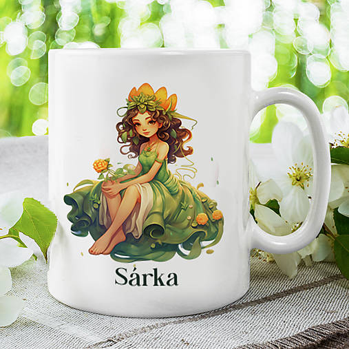 Nádoby - PRINCEZNÁ keramický hrnček s ľubovoľným menom - 15848015_