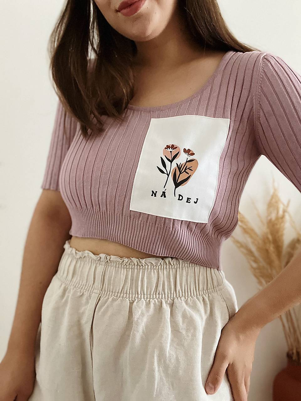 Upcyklovaný top NÁDEJ