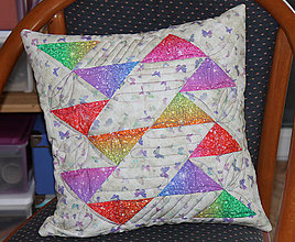 Úžitkový textil - patchworková deka s vankúšikom - 15849916_