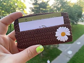 Peňaženky - Háčkovaná peňaženka na karty - 15848886_