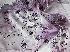 Šatky - Salvia - hedvábný šátek 55 x 55 cm - 15852215_
