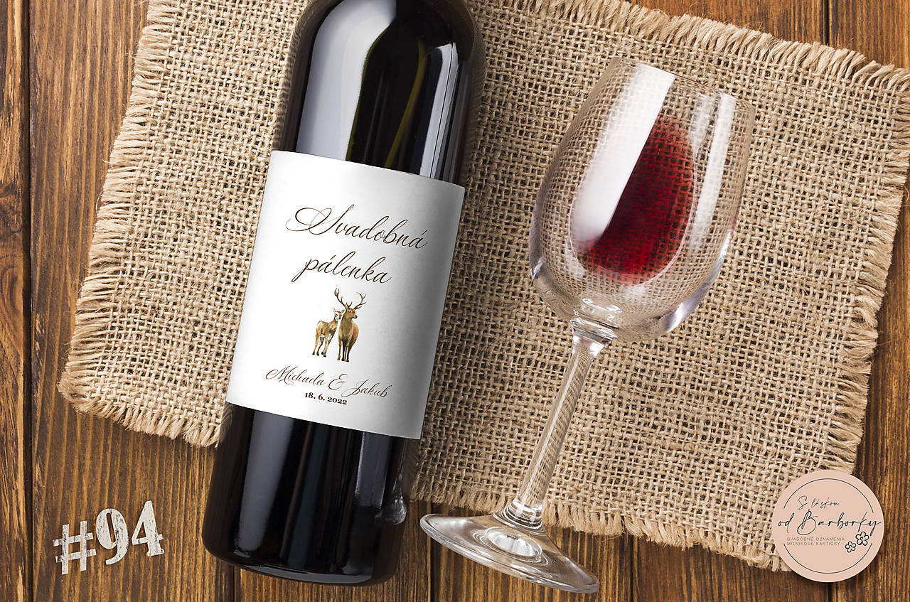 Lepiaca etiketa na alkohol #94