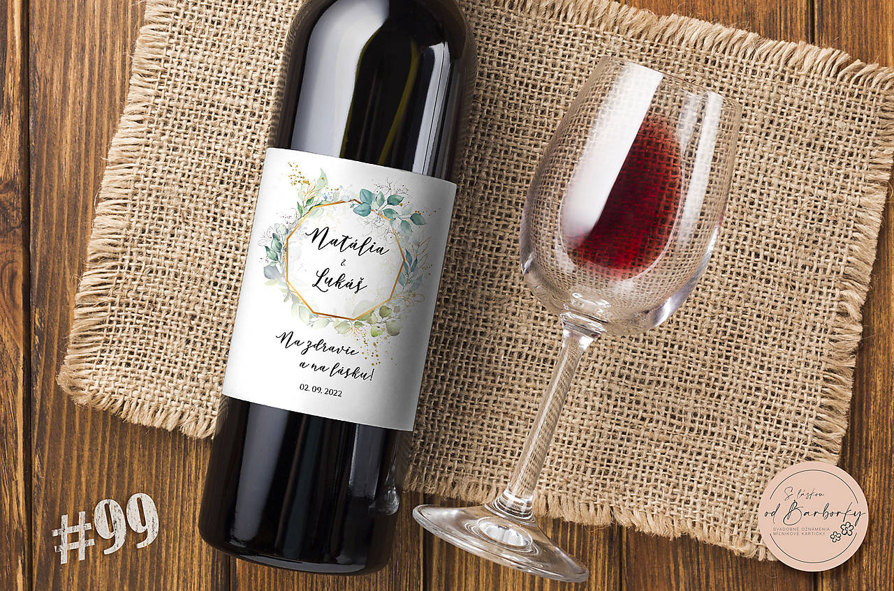 Lepiaca etiketa na alkohol #99