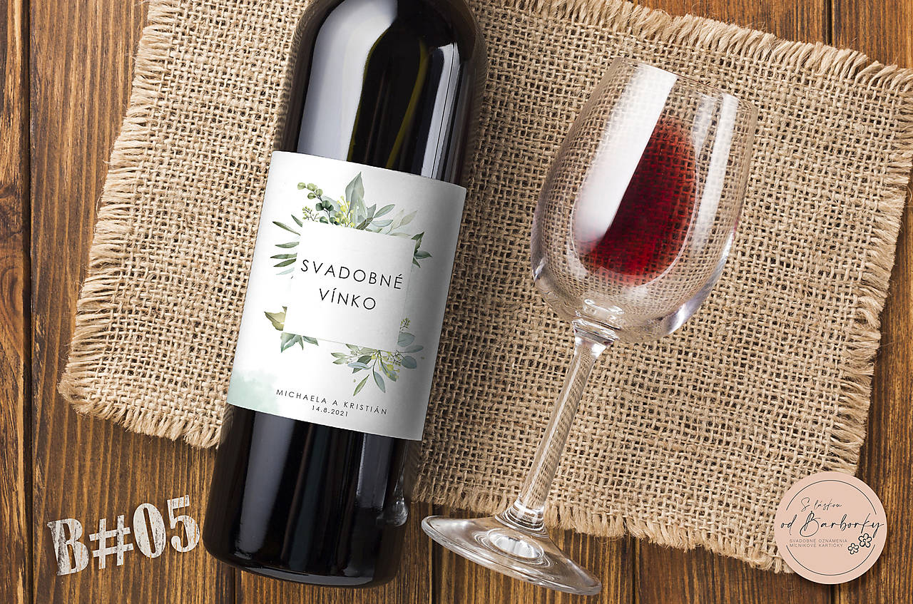 Lepiaca etiketa na alkohol B#05