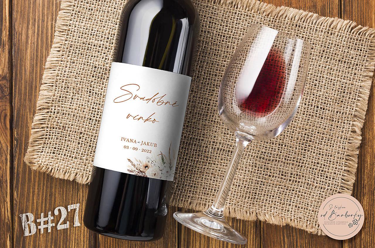 Lepiaca etiketa na alkohol B#27