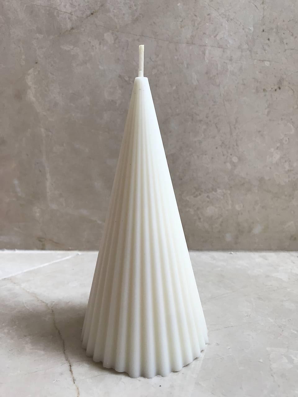 Sójová svieca Kužeľ vrúbkovaný