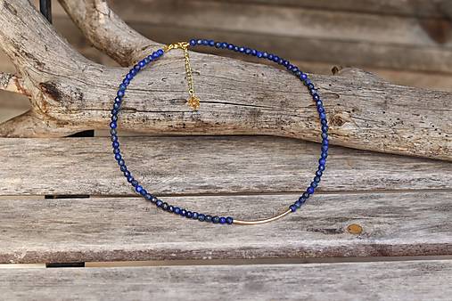 Náhrdelník - choker - lapis lazuli