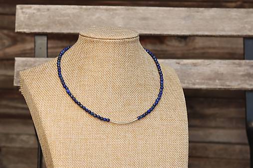 Náhrdelník - choker - lapis lazuli