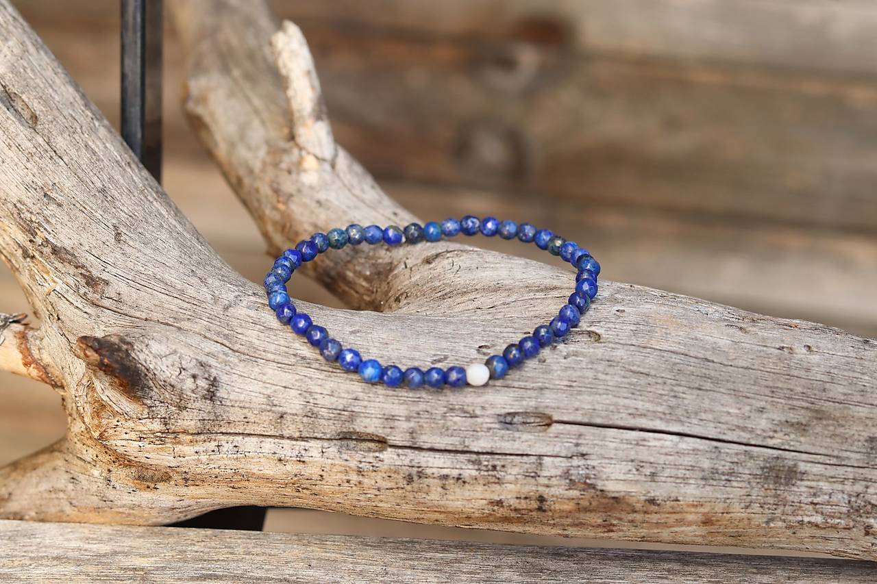 Tenký náramok lapis lazuli