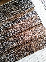 Textil - Bavlnená látka s leopardím vzorom MEDENÁ - 15853709_