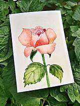 Papiernictvo - Pohľadnica ruža - 15853226_