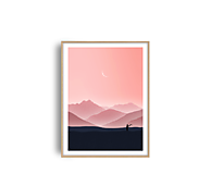 Grafika - Růžové kopce | Limitovaná edice - 15854893_