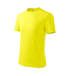 Polotovary - Detské tričko BASIC citrónová 96 - 15853002_