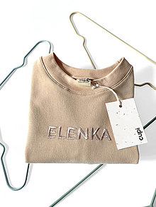 Detské oblečenie - Detská mikina s menom ELENKA - powder - 15853782_