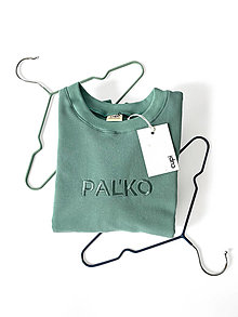 Detské oblečenie - Detská mikina s menom PAĽKO - old green - 15854048_