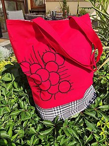 Nákupné tašky - Taška "pre milovníčky červenej" - 15853738_