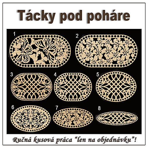 Príbory, varešky, pomôcky - Tácka pod poháre - 15853197_