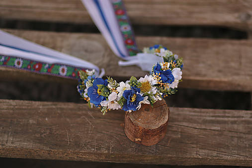Folk miniparta (Modro-biela)