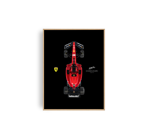  - F1 | Limitovaná edice (Černé pozadí) (Ferrari - Leclerc) - 15855436_