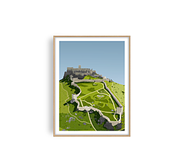 Grafika - Spišský hrad | Limitovaná edice (Pohlednice 15x21 cm (A5)) - 15855816_