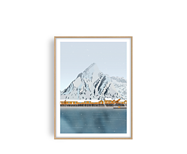 Grafika - Norsko - Zimní Lofoty | Limitovaná edice - 15855913_