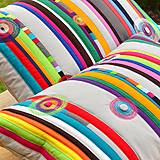 Úžitkový textil - Patchworkový polštář – pruhovaná šedá myš - 15857650_