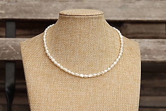 Náhrdelníky - Perlový náhrdelník - choker - 15856030_