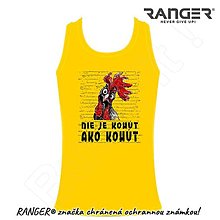 Topy, tričká, tielka - Pánske tielko RANGER® - Vtipné motív VTÁK (Žltá) - 15856771_