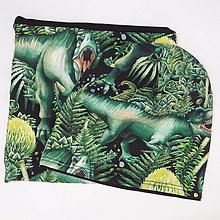 Čiapky, čelenky, klobúky - Set čiapka a nákrčník T-rex - 15856465_