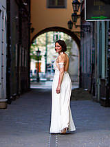 Šaty - Strieborné svadobné šaty - 15858542_