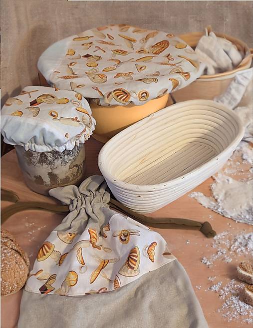 Nádoby - Sada na pečenie a kváskovanie - 15858389_