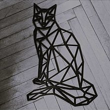 Dekorácie - Kovová dekorácia - Mačka vol. 1 - 15859619_