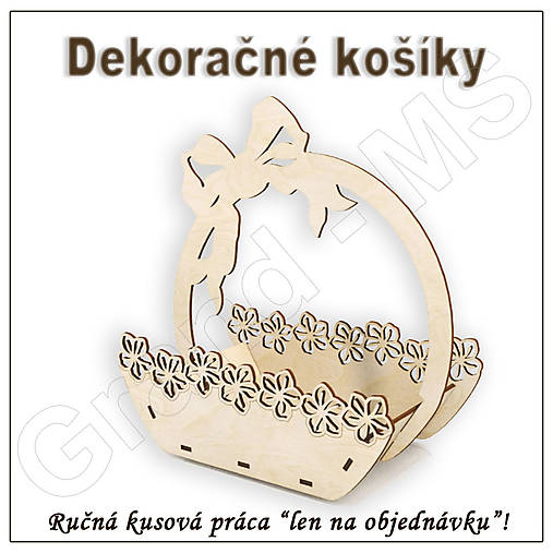 Dekorácie - Dekoračný košík - vzor C - 15858595_
