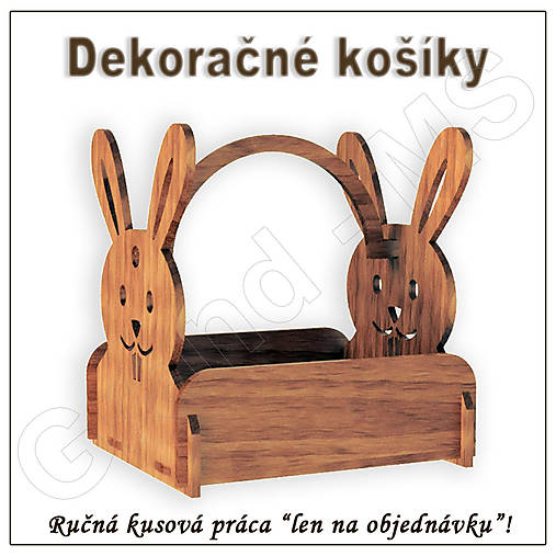 Dekorácie - Veľkonočný košík - vzor E - 15858679_