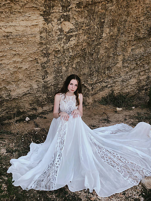 svadobné šaty Freya 38-40