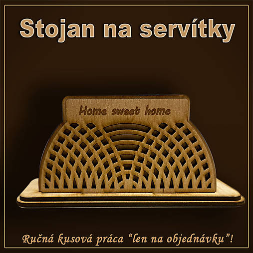 Dekorácie - Stojan na servítky - vzor A - 15860606_