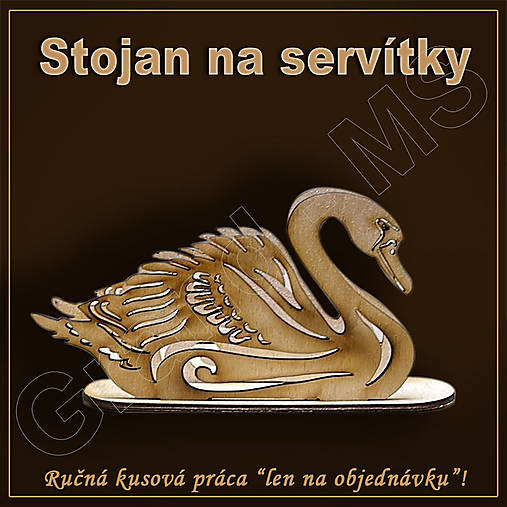 Dekorácie - Stojan na servítky - vzor D - 15860623_