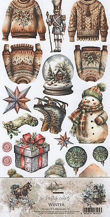 Papier - Scrapbook papier extra set Winter - 15862190_