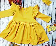 Detské oblečenie - Žlté šaty - 15862108_