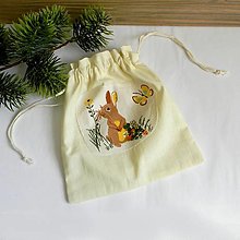 Úžitkový textil - Zajačik - látkové vrecúško - 15861897_