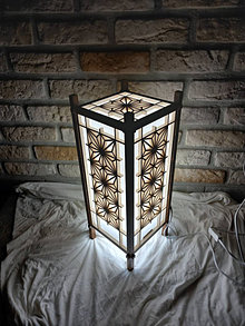 Svietidlá - Drevená lampa - 15861721_